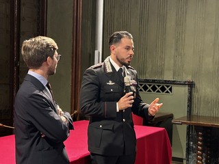 Alcuni momenti della cerimonia tenuta in Sala Consiglio
