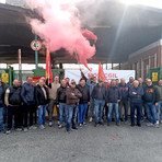 Una presidio dell'ottobre 2025 di fronte all'ex Ilva di Racconigi Una presidio dell'ottobre 2025 di fronte all'ex Ilva di Racconigi