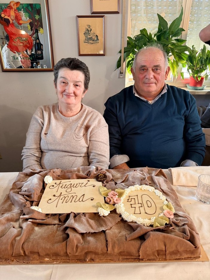 Anna Caterina Bernelli col marito Anna Caterina Bernelli col marito