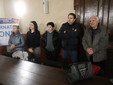 Alcuni momenti della cerimonia tenuta in municipio a Caramagna