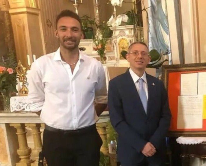 Il consigliere Alberto Galleano con il sindaco Roberto Salvatore Il consigliere Alberto Galleano con il sindaco Roberto Salvatore