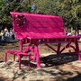 La big bench dell'associazione La cura nello Sguardo a Busca