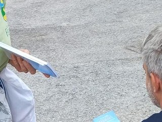 I volontari al mercatino di San Sereno a San Rocco Castagnaretta