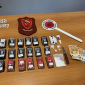 Trovato in possesso di cocaina, in casa nascondeva due chilogrammi di hashish Trovato in possesso di cocaina, in casa nascondeva due chilogrammi di hashish