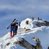 Alcune immagini della competizione, gara individuale di sci alpinismo valida per la Coppa Italia FISI