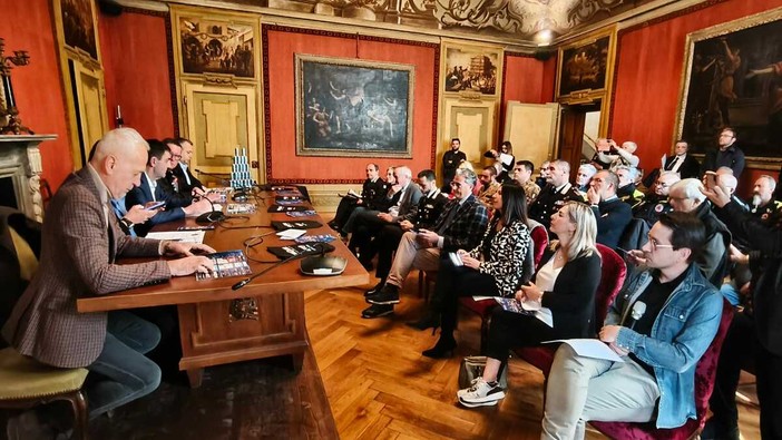 Un momento della conferenza stampa di presentazione del 43° Motoraduno di Fossano