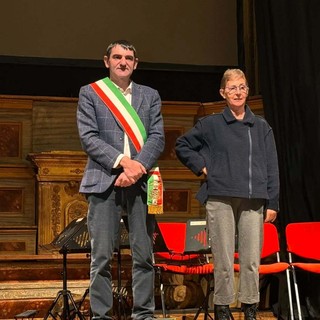 Il sindaco Tallone con Alessandra Pasquale