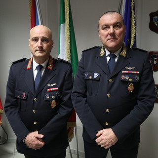 Il Comandante Davide Detoma ( a dx. nella foto) con il vicecomandante Sergio Mussetto