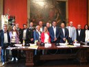 Foto di gruppo al termine della presentazione tenuta stamane in municipio Foto di gruppo al termine della presentazione tenuta stamane in municipio