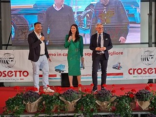 Nelle immagini alcuni momenti della festa tenuta presso la sede aziendale di Marene