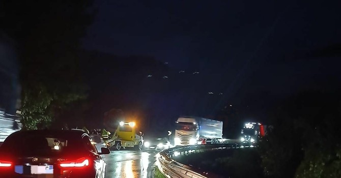 La scena dell'incidente