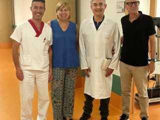 Con la direttrice generale Malvasio, il direttore amministrativo Monti e, primo da sinistra, il coordinatore Massimiliano Zichi Con la direttrice generale Malvasio, il direttore amministrativo Monti e, primo da sinistra, il coordinatore Massimiliano Zichi
