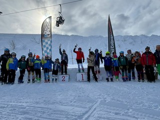 Il podio Cuccioli 2 femminile selezione regionale