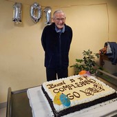 Garessio ha festeggiato Ugo Odasso, appassionato di musica che ha compiuto 101 anni