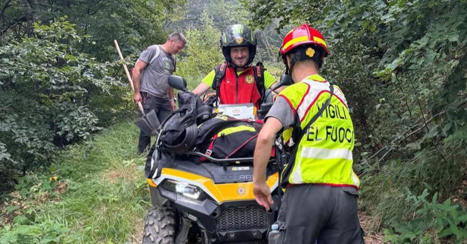 Vigili del fuoco, AIB, personale del Parco e Soccorso alpino: a Valdieri c'è stata una sola grande squadra Vigili del fuoco, AIB, personale del Parco e Soccorso alpino: a Valdieri c'è stata una sola grande squadra