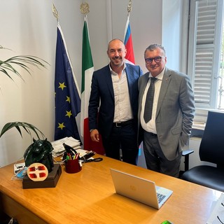 Il consigliere regionale Daniele Sobrero, a destra, col presidente dell'Atc Piemonte Sud Leonardo Prunotto