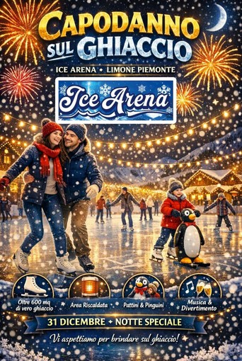 Capodanno sul ghiaccio a Limone Piemonte: una notte speciale all’Ice Arena
