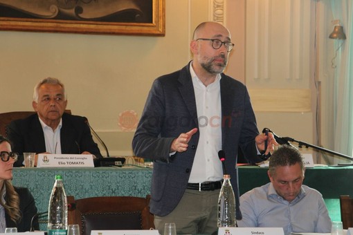 L'intervento del sindaco Luca Robaldo