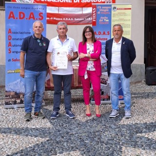 Festeggiamenti a Piasco per 65 anni di fondazione del Gruppo donatori sangue