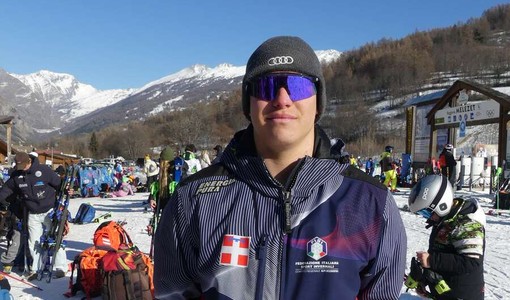 Francesco Sadowski, nono assoluto e primo tra gli Aspiranti nel secondo slalom Fis di Bardonecchia