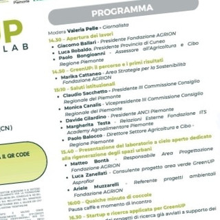 Giovedì 15 ottobre 2026 Fondazione Agrion presenta "GreenUP Innovation Lab" Giovedì 15 ottobre 2026 Fondazione Agrion presenta "GreenUP Innovation Lab"