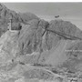 Il rifugio Genova durante il cantiere della diga del Chiotas