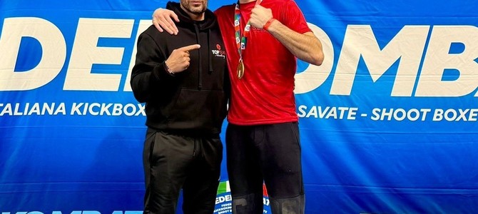 KICKBOXING / Andrea Alladio si conferma campione italiano assoluto di K1 75 kg KICKBOXING / Andrea Alladio si conferma campione italiano assoluto di K1 75 kg