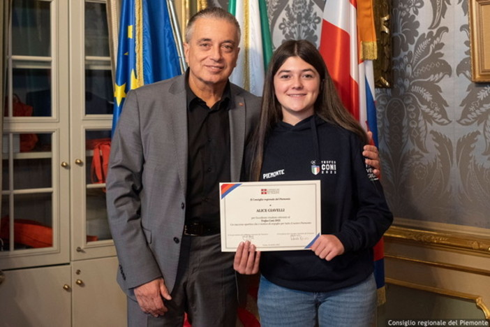 Alce Giavelli con il vicepresidente Graglia a Palazzo Lascaris