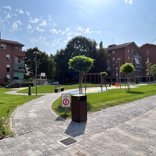Una veduta del parco di corso Piave nelle ore diurne. Le criticità segnalate dai residenti riguardano soprattutto la fascia serale e notturna.
