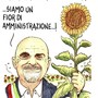 I Girasoli di Farigliano nella vignetta di Danilo Paparelli I Girasoli di Farigliano nella vignetta di Danilo Paparelli