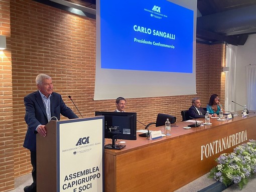 L'intervento del presidente di Confcommercio Carlo Sangalli all'Assemblea annuale di soci e capigruppo dell'ACA