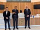 L'ambasciatore Fabio Cassese, al centro, ricevuto presso lo stabilimento Ferrero