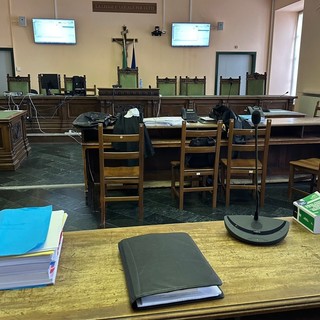 L'aula del tribunale di Cuneo L'aula del tribunale di Cuneo