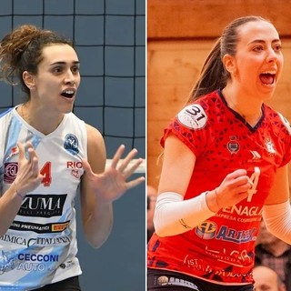 Le due ex pumine Alessandra Colzi (ph. Lencioni) e Morgana Giubilato (ph. Tenaglia Altino)