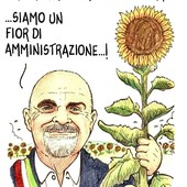 I Girasoli di Farigliano nella vignetta di Danilo Paparelli I Girasoli di Farigliano nella vignetta di Danilo Paparelli