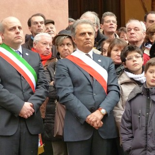 Un'immagine del marzo 2011: Sebastiano Cavalli con la fascia di presidente del Consiglio comunale