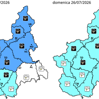 Temporali in arrivo sul Piemonte: domani sarà allerta gialla su tutta la regione