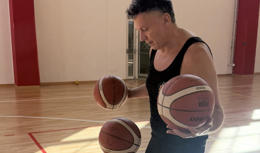 Il prof. Salvatore Ciufo in allenamento Il prof. Salvatore Ciufo in allenamento
