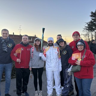 Bra: AIDO e UNVS corrono con la fiaccola olimpica di Milano Cortina 2026