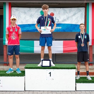 Il podio combinato Under 15 petanque