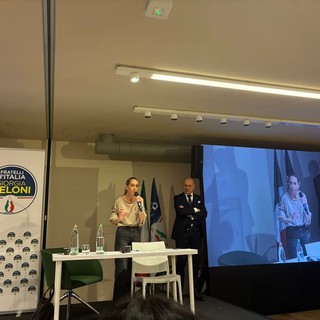 Arianna Meloni a Torino con Fabrizio Comba