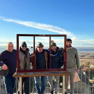 L'inaugurazione con il sindaco Marco Pallaro e il gruppo alpini