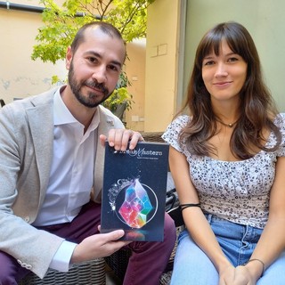 L'ideatore Andrea Bonino e l'illustratrice Giulia Ramero