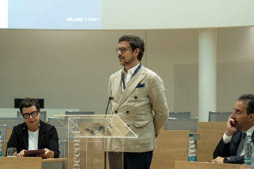 Il presidente dell'Ente Fiera Axel Iberti durante la presentazione della Fiera Internazionale del Tartufo Bianco d'Alba 2026 a Milano Il presidente dell'Ente Fiera Axel Iberti durante la presentazione della Fiera Internazionale del Tartufo Bianco d'Alba 2026 a Milano