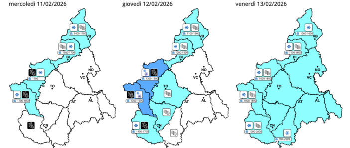 Vento intenso sui settori alpini. Allerta gialla per valanghe nelle valli Po e Varaita