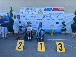 Il podio con Francesca Fenocchio Il podio con Francesca Fenocchio