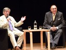 Pippo Baudo con Giorgio Simonelli nel giugno 2011 (Foto Gisella Divino)