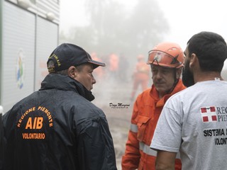 L'esercitazione dell'AIB Protezione Civile a Montoso (credits: Diego Murgioni)