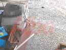 Un frame del filmato che ritrasse il tentativo di Cornero di investire il ristoratore Un frame del filmato che ritrasse il tentativo di Cornero di investire il ristoratore