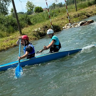 Anna Bredy e Giovanni Tassone nella gara del C2 Junior Misto